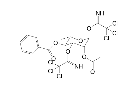 2-O-Acetyl-4-O-benzoyl-3-O-trichloroacetimidoyl-.alpha.,L-rhamnopyranosyl- trichloroacetimidate
