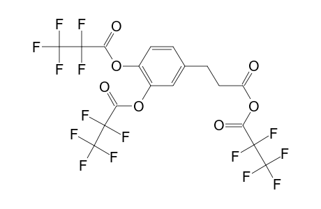 3,4-di(Pentafluoropropioniloxy)hydrocinnamic acid, pentafluoropropionic acid anhydride