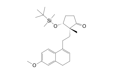 (2R,3R)-3-{[tert-Butyl(dimethyl)silyl]oxy}-2-[2-(6-methoxy-3,4-dihydronaphthalen-1-yl)-ethyl]-2-methylcyclopentanone