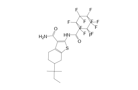 6-tert-pentyl-2-{[(1,2,2,3,3,4,4,5,5,6,6-undecafluorocyclohexyl)carbonyl]amino}-4,5,6,7-tetrahydro-1-benzothiophene-3-carboxamide