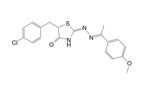 4-thiazolidinone, 5-[(4-chlorophenyl)methyl]-2-[(2E)-2-[1-(4-methoxyphenyl)ethylidene]hydrazono]-, (2E)-