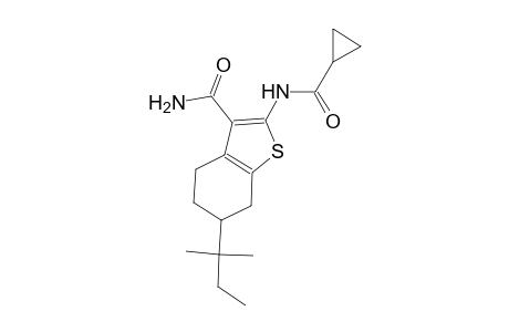 2-[(cyclopropylcarbonyl)amino]-6-tert-pentyl-4,5,6,7-tetrahydro-1-benzothiophene-3-carboxamide