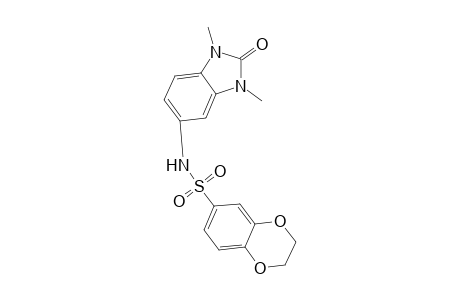 1,4-Benzodioxin-6-sulfonamide, N-(2,3-dihydro-1,3-dimethyl-2-oxo-1H-1,3-benzimidazol-5-yl)-2,3-dihydro-