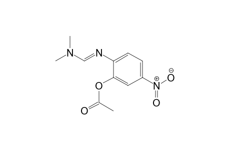 (E)-2-(((dimethylamino)methylene)amino)-5-nitrophenyl acetate