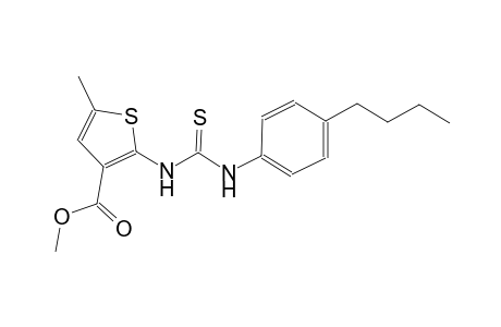 methyl 2-{[(4-butylanilino)carbothioyl]amino}-5-methyl-3-thiophenecarboxylate