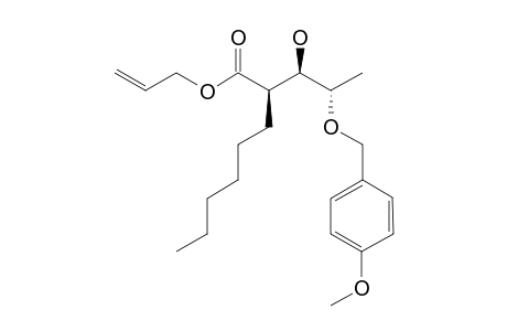 (R)-2-[(1R,2S)-1-Hydroxy-2-(4-methoxy-benzyloxy)-propyl]-octanoic acid allyl ester