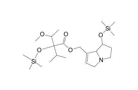 Butanoic acid, 2-(1-methoxyethyl)-3-methyl-2-[(trimethylsilyl)oxy]-, [2,3,5,7a-tetrahydro-1-[(trimethylsilyl)oxy]-1H-pyrrolizin-7-yl]methy l ester