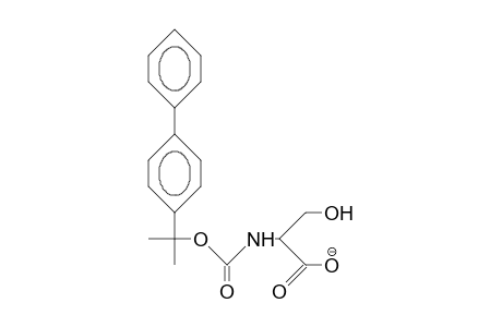 N-[1-(4-Biphenylyl)-1-methyl-ethoxycarbonyl]-serine anion
