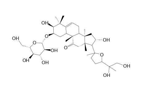 (2B,3B,9B,10A,16A,20XI,24XI)-20,24-EPOXY-2-(B-D-GLUCOPYRANOSYLOXY)-3,16,25,26-TETRAHYDROXY-9-METHYL-19-NORLANOST-5-ENE-11-ONE