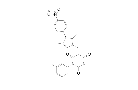 (5Z)-5-{[2,5-dimethyl-1-(4-nitrophenyl)-1H-pyrrol-3-yl]methylene}-1-(3,5-dimethylphenyl)-2,4,6(1H,3H,5H)-pyrimidinetrione