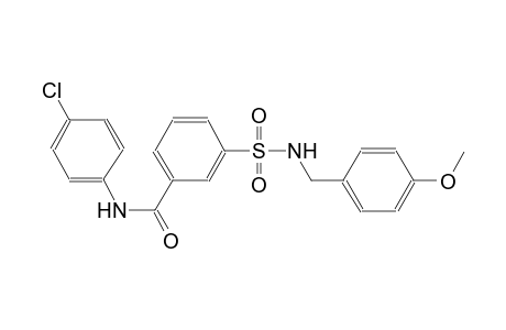 benzamide, N-(4-chlorophenyl)-3-[[[(4-methoxyphenyl)methyl]amino]sulfonyl]-