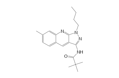 N-(1-butyl-7-methyl-1H-pyrazolo[3,4-b]quinolin-3-yl)-2,2-dimethylpropanamide