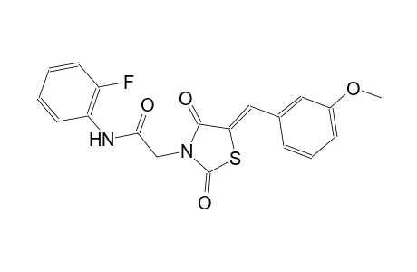 N-(2-fluorophenyl)-2-[(5Z)-5-(3-methoxybenzylidene)-2,4-dioxo-1,3-thiazolidin-3-yl]acetamide