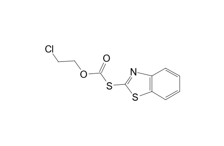 Carbonothioic acid, S-2-benzothiazolyl O-(2-chloroethyl) ester