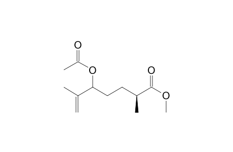 6-Heptenoic acid, 5-(acetyloxy)-2,6-dimethyl-, methyl ester