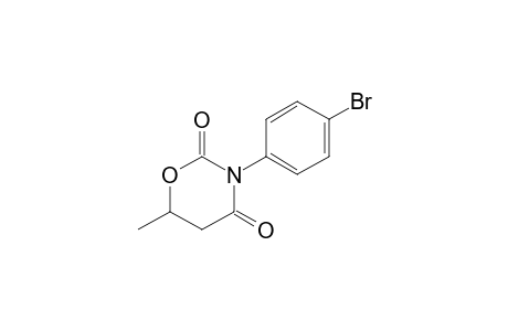 3-(p-Bromophenyl)-6-methyl-1,3-oxazinane-2,4-dione