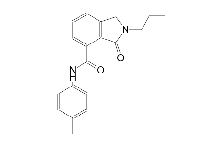 N-(4-methylphenyl)-3-oxo-2-propyl-4-isoindolinecarboxamide