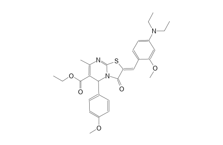 ethyl (2Z)-2-[4-(diethylamino)-2-methoxybenzylidene]-5-(4-methoxyphenyl)-7-methyl-3-oxo-2,3-dihydro-5H-[1,3]thiazolo[3,2-a]pyrimidine-6-carboxylate