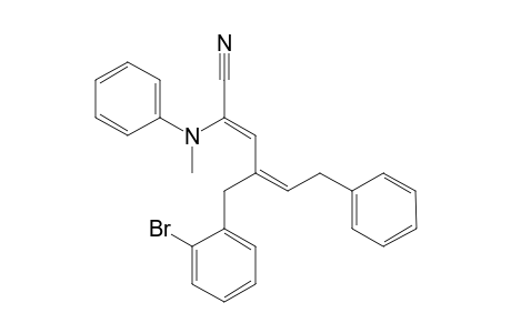 (Z)-4-(2-Bromobenzyl)-2-(N-methylanilino)-6-phenylhexa-2,4-dienenitrile