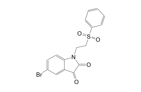 5-bromo-1-[2-(phenylsulfonyl)ethyl]-1H-indole-2,3-dione