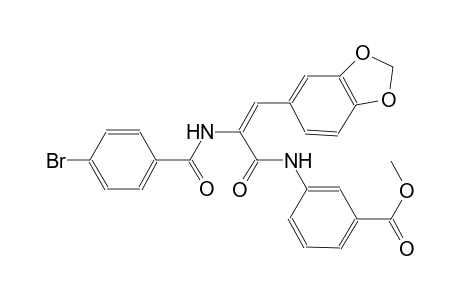 benzoic acid, 3-[[(2E)-3-(1,3-benzodioxol-5-yl)-2-[(4-bromobenzoyl)amino]-1-oxo-2-propenyl]amino]-, methyl ester