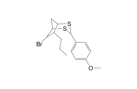 (1SR,3SR,5RS,6RS,7SR)-6-bromo-3-(4-methoxy-phenyl)-7-propyl-2,4-dithiabicyclo[3.2.1]octane