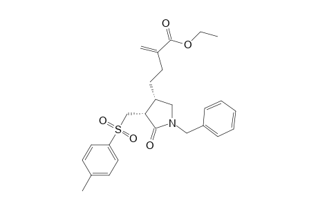 cis-N-Benzyl-4-(3-ethoxycarbonyl-3-buten-1-yl)-3-p-toluenesulfonylmethyl-pyrrolidin-2-one