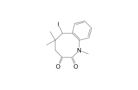 1,4,5,6-Tetrahydro-6-iodo-1,5,5-trimethyl-1-benzocine-2,3-dione