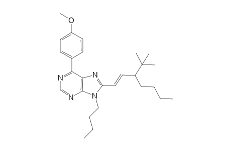 (E)-9-n-Butyl-8-[3-(tert-butyl)hept-1-en-1-yl]-6-(4-methoxyphenyl)-9H-purine