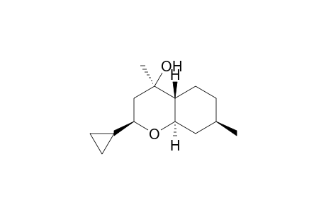 (2R,4R,4aR,7R,8aR)-2-cyclopropyl-4,7-dimethyl-2,3,4a,5,6,7,8,8a-octahydrochromen-4-ol