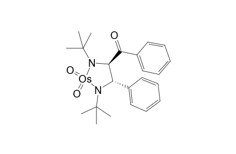 trans-1,3-Bis(tert-butyl)-2,2-dioxo-4-phenyl-5-(phenylcarbonyl)-2-osama(VI)imidazolidine