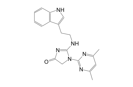 4H-imidazol-4-one, 1-(4,6-dimethyl-2-pyrimidinyl)-1,5-dihydro-2-[[2-(1H-indol-3-yl)ethyl]amino]-