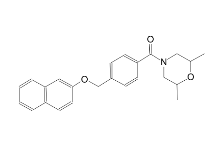 2,6-dimethyl-4-{4-[(2-naphthyloxy)methyl]benzoyl}morpholine