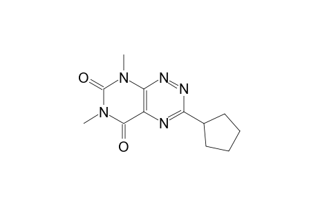 Pyrimido[5,4-e]-1,2,4-triazine-5,7(6H,8H)-dione,3-cyclopentyl-6,8-dimethyl-