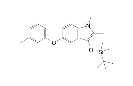 3-(tert-Butyldimethylsiloxy)-1,2-dimethyl-5-(3-methylphenoxy)-1H-indole