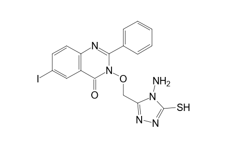 3-((4-Amino-5-mercapto-4H-1,2,4-triazol-3-yl)methoxy)-6-iodo-2-phenylquinazolin-4(3H)-one
