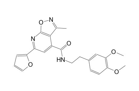 isoxazolo[5,4-b]pyridine-4-carboxamide, N-[2-(3,4-dimethoxyphenyl)ethyl]-6-(2-furanyl)-3-methyl-