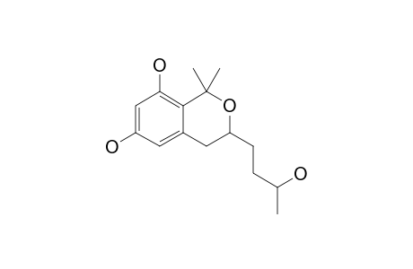 3-(3-HYDROXYBUTYL)-1,1-DIMETHYLISOCHROMAN-6,8-DIOL
