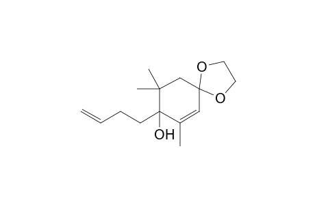 8-(But-3-enyl)-7,9,9-trimethyl-1,4-dioxaspiro[4.5]dec-6-en-8-ol