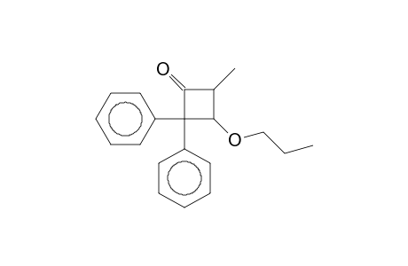 Cyclobutanone, 4-methyl-2,2-diphenyl-3-propyloxy-