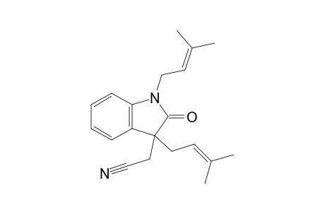 2-[1,3-bis(3-methylbut-2-enyl)-2-oxidanylidene-indol-3-yl]ethanenitrile