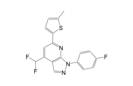 1H-pyrazolo[3,4-b]pyridine, 4-(difluoromethyl)-1-(4-fluorophenyl)-6-(5-methyl-2-thienyl)-