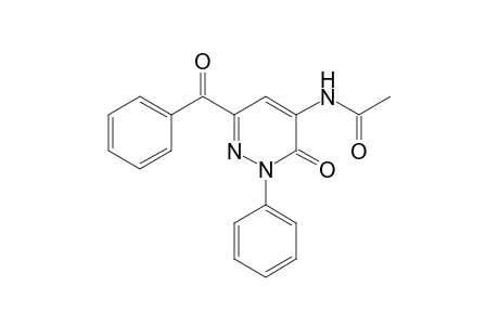 N-(6-Benzoyl-3-oxo-2-phenyl-2,3-dihydro-4-pyridazinyl)acetamide