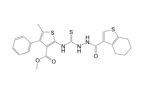 methyl 5-methyl-4-phenyl-2-({[2-(4,5,6,7-tetrahydro-1-benzothien-3-ylcarbonyl)hydrazino]carbothioyl}amino)-3-thiophenecarboxylate