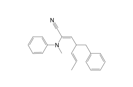 (2Z,5E)-2-(N-methylanilino)-4-(phenylmethyl)hepta-2,5-dienenitrile