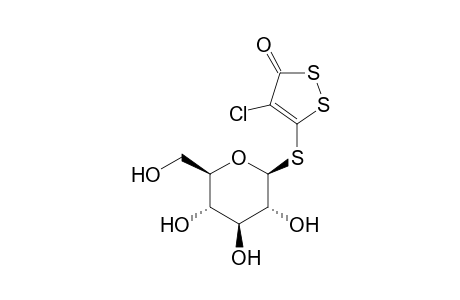 5-(.beta.-D-glucopyranosyl-thio)-4-chloro-1,2-dithiol-3-one