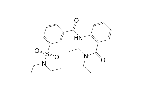 benzamide, 2-[[3-[(diethylamino)sulfonyl]benzoyl]amino]-N,N-diethyl-