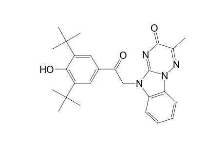 8-[2-(3,5-di-tert-butyl-4-hydroxyphenyl)-2-oxoethyl]-12-methyl-1,8,10,13-tetraazatricyclo[7.4.0.0(2,7)]trideca-2(7),3,5,9,12-pentaen-11-one