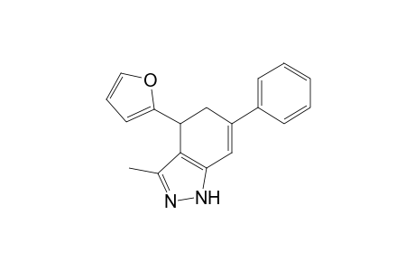 4-(2-furanyl)-3-methyl-6-phenyl-4,5-dihydro-2H-indazole