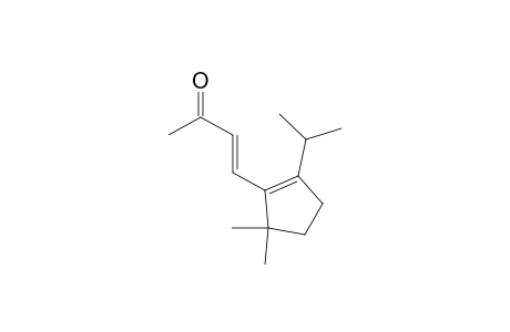 (E)-4-(2'-isopropyl-5',5'-dimethylcyclopent-1'-enyl)but-3-en-2-one